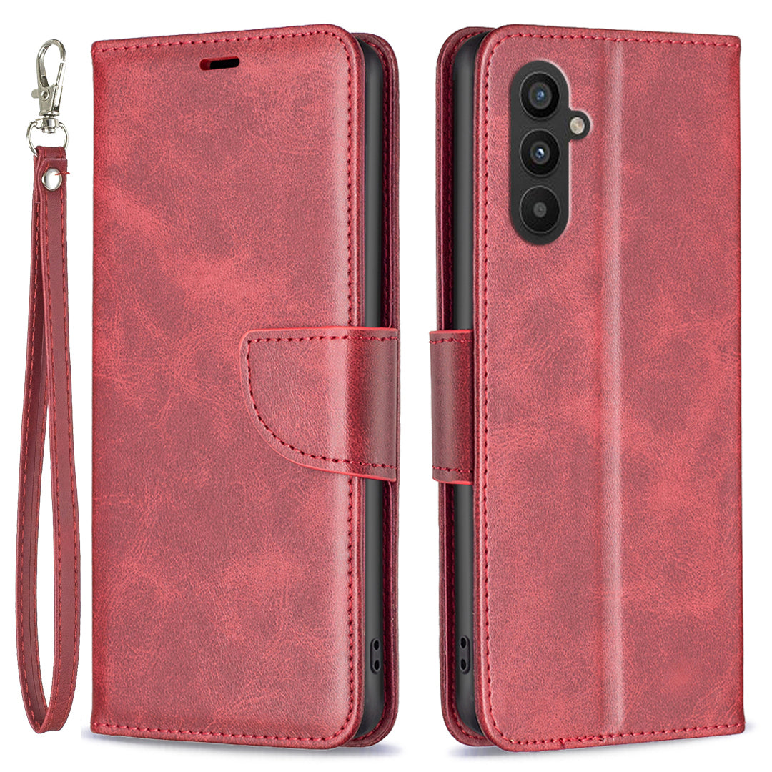 Til Samsung Galaxy A25 5G Mobiltelefon Stander etui Fint tekstureret ensfarvet PU læder Shell Pung Cover Til Samsung Galaxy A25 5G Mobiltelefon Stander etui Fint tekstureret ensfarvet PU læder Shell Pung Cover